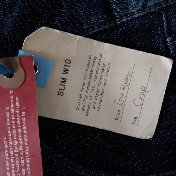 X2 Low Rise Crop Dark Wash Denim Blue Jeans Sz 2 - Picture 2 of 8